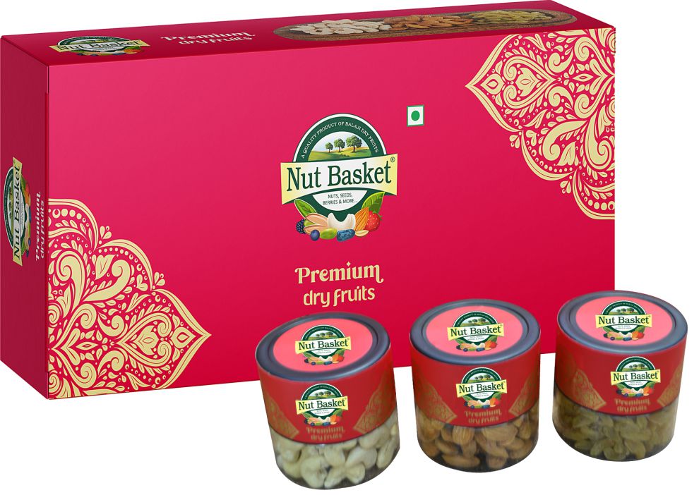 Nut Basket Gift Box 350g (3 Jar)