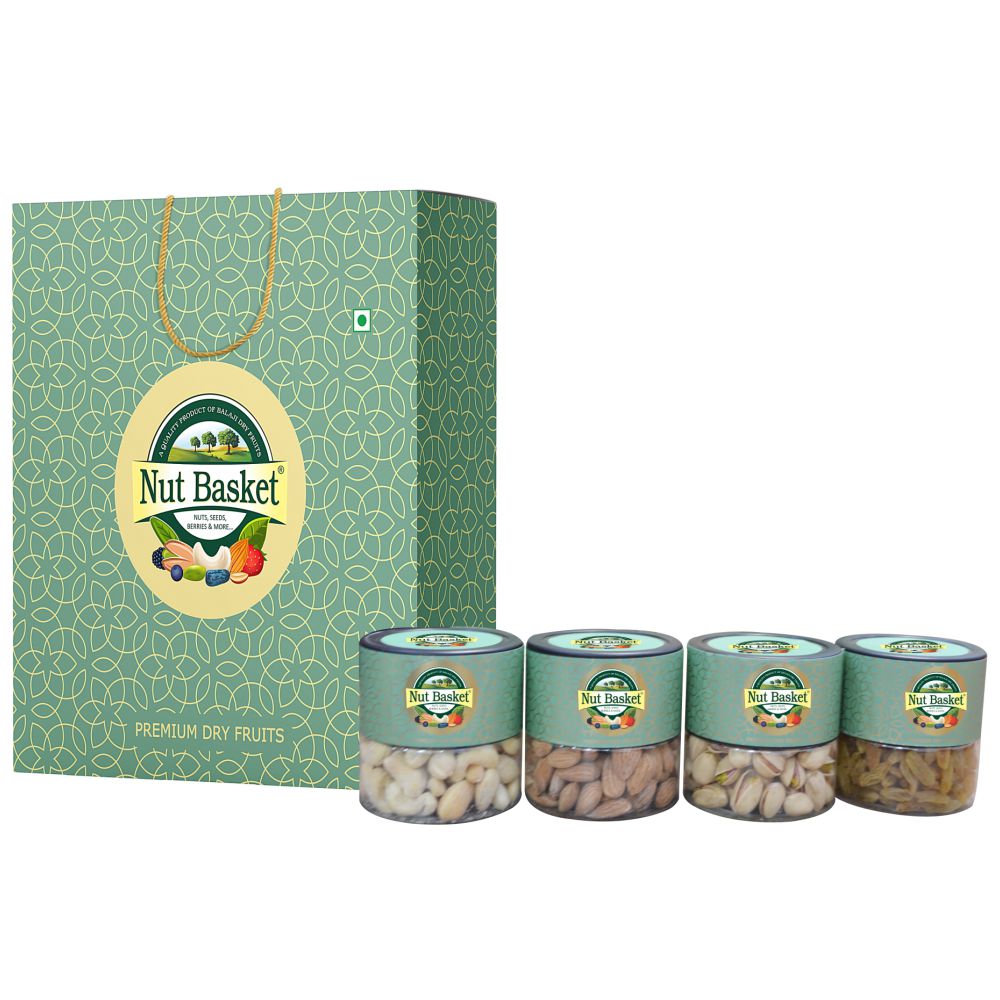 Nut Basket Gift Box 400g (4 Jar)