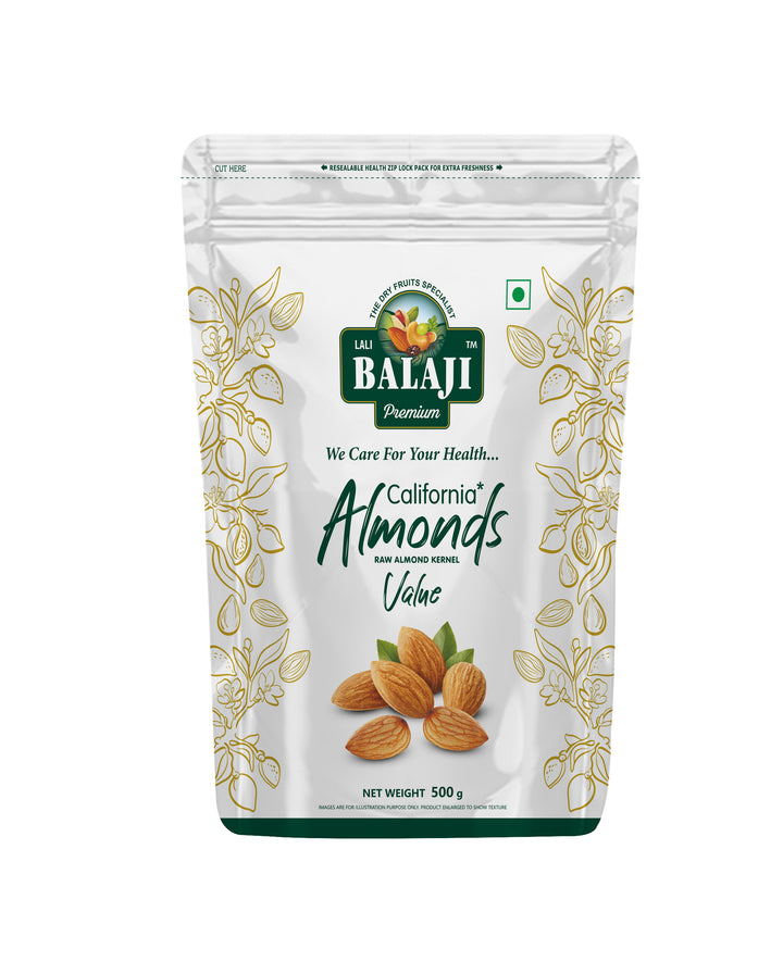 Lali Balaji California Almond | Badam 500g