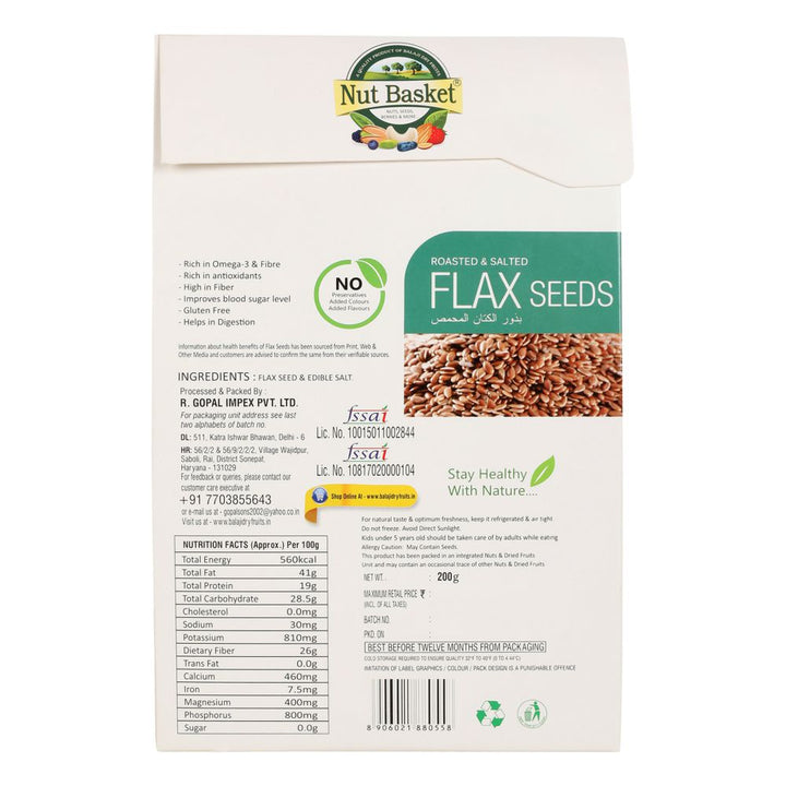 Nut Basket Flax Seeds 200g