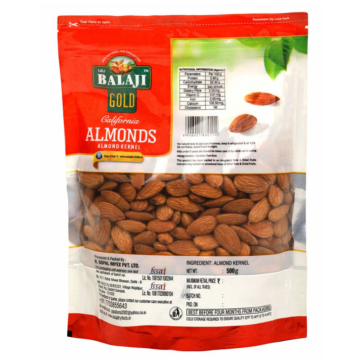 Lali Balaji Gold California Almond 500g